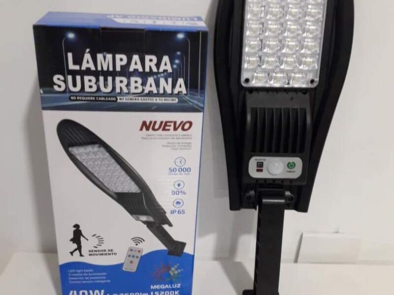 LAMPARA LED SOLAR 40W MX