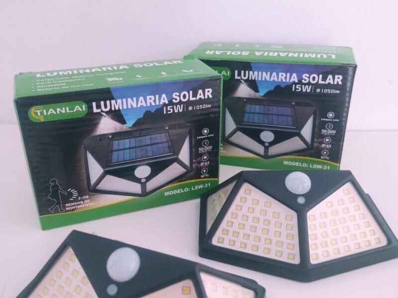 SET 2 LAMPARAS SOLARES LED 15 W MX