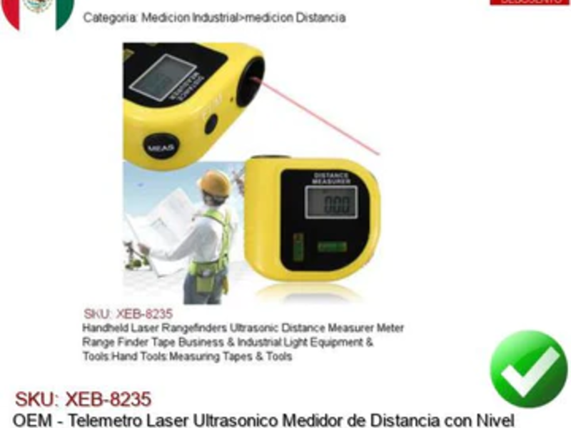 Telemetro Laser Ultrasonico CDMX