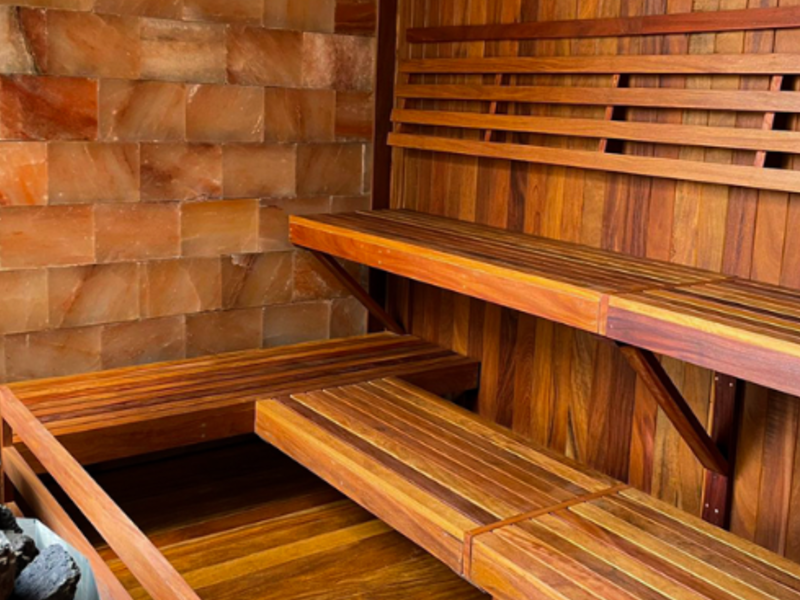Sauna de madera de Caoba México