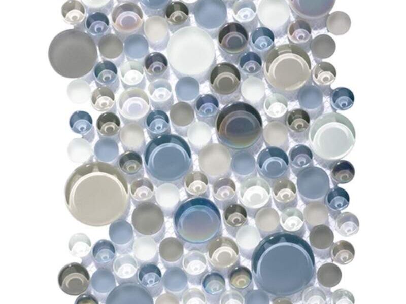 Mosaico cristal GLACIER MOON METALLIC CREMAS