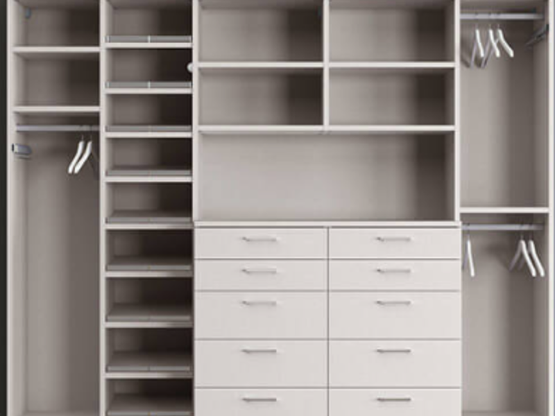 Clóset con Cajoneras Querétaro California Closets Construex