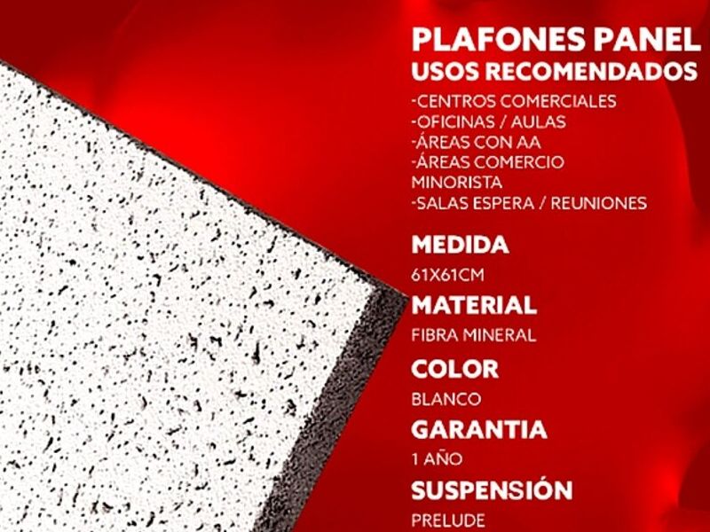 Plafones Panel Rey México